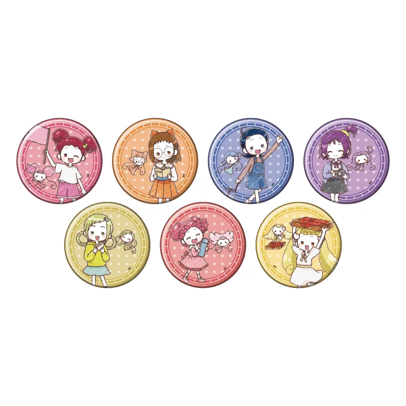 Ojamajo Doremi Dokkaan Can Badge Odekake Ver. (57mm) - 1 Unidade Aleatória